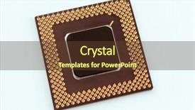  Presentation with processor - Amazing presentation theme having electronic circuts - computer processor on a white backdrop and a tawny brown colored foreground