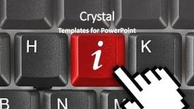  Presentation with electronic communication - Amazing theme having electronic communication - computer keyboard with information key backdrop and a dark gray colored foreground