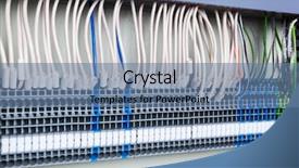  Presentation with electrical components - Colorful slides enhanced with electronic components - electrical wiring in the control backdrop and a seafoam green colored foreground