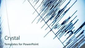  Presentation with electronic health records - Colorful presentation theme enhanced with electronic health records - audio wave backdrop and a sky blue colored foreground