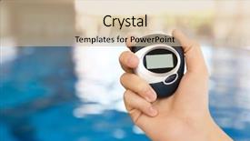  Presentation with electronic health records - Colorful PPT layouts enhanced with electronic health records - hand of female coach holding backdrop and a  colored foreground