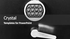  Presentation with lock key - Amazing PPT theme having electronic key system to lock backdrop and a dark gray colored foreground