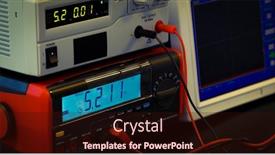  Presentation with high quality - PPT layouts having electronic-measuring-instruments-cells background and a wine colored foreground