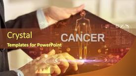  Presentation with electronic medical record - Slide deck having electronic-medical-record-tech-concept background and a tawny brown colored foreground