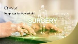  Presentation with electronic medical record - PPT theme with electronic-medical-record-tech-concept background and a lemonade colored foreground