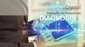  Presentation with electronic medical record - Presentation design consisting of electronic-medical-record-tech-concept background and a lemonade colored foreground