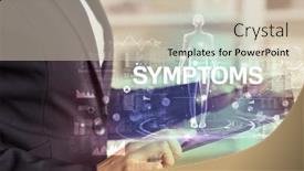  Presentation with electronic medical record - Presentation theme having electronic-medical-record-tech-concept background and a soft green colored foreground