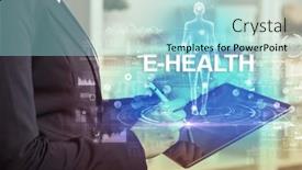  Presentation with electronic medical record - Slide deck enhanced with electronic-medical-record-tech-concept background and a arctic colored foreground