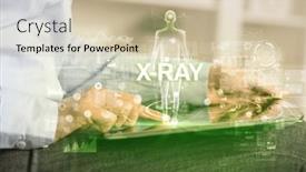  Presentation with electronic medical record - PPT theme enhanced with electronic-medical-record-tech-concept and a soft green colored foreground