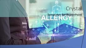  Presentation with electronic medical record - Colorful PPT theme enhanced with electronic-medical-record-with-allergy backdrop and a arctic colored foreground
