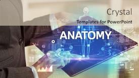  Presentation with electronic medical record - Theme with electronic-medical-record-with-anatomy background and a lemonade colored foreground