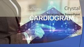  Presentation with electronic medical record - Slide set having electronic-medical-record-with-cardiogram background and a soft green colored foreground