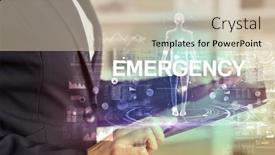  Presentation with electronic medical record - Audience pleasing slides consisting of electronic-medical-record-with-emergency backdrop and a soft green colored foreground
