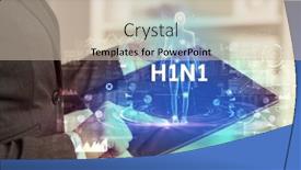  Presentation with h1n1 - Slides having electronic-medical-record-with-h1n1 background and a soft green colored foreground