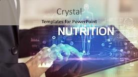  Presentation with medical technology - Amazing PPT layouts having electronic-medical-record-with-nutrition backdrop and a soft green colored foreground