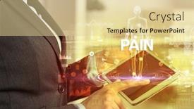  Presentation with electronic medical record - Presentation design with electronic-medical-record-with-pain background and a blonde colored foreground