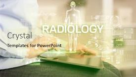  Presentation with medical technology - Theme consisting of electronic-medical-record-with-radiology background and a soft green colored foreground