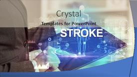  Presentation with electronic medical record - Presentation design enhanced with electronic-medical-record-with-stroke background and a soft green colored foreground