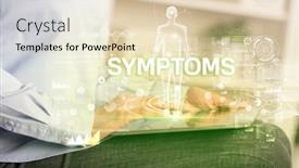  Presentation with electronic medical record - Audience pleasing theme consisting of electronic-medical-record-with-symptoms backdrop and a lemonade colored foreground