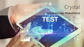  Presentation with electronic medical record - Cool new PPT layouts with electronic-medical-record-with-test backdrop and a soft green colored foreground