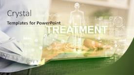  Presentation with electronic medical record - PPT layouts with electronic-medical-record-with-treatment background and a lemonade colored foreground