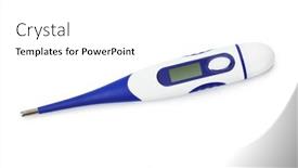  Presentation with electronic - Presentation theme with electronic-medical-thermometer-with-blank background and a white colored foreground