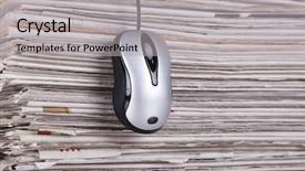  Presentation with news - Slide deck having electronic news in the internet background and a light gray colored foreground