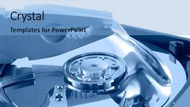  Presentation with hard disk drive - Audience pleasing theme consisting of electronic nose - close up view backdrop and a  colored foreground