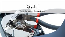  Presentation with hard disk drive - Amazing presentation having electronic nose - close up view backdrop and a  colored foreground