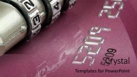  Presentation with electronic card - PPT layouts with electronic payment - close up of a credit background and a violet colored foreground