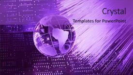  Presentation with printed circuit board - Colorful slide set enhanced with electronic printed circuit board backdrop and a light blue colored foreground