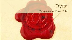  Presentation with envelope - Beautiful slides featuring electronic signature - envelope is sealed backdrop and a cream colored foreground