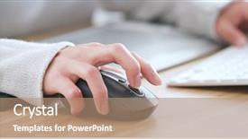  Presentation with electronic - Theme consisting of electronic signature - woman use of notebook computer background and a coral colored foreground