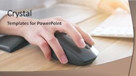  Presentation with computer - Colorful slides enhanced with electronic signature - woman working on laptop computer backdrop and a lemonade colored foreground