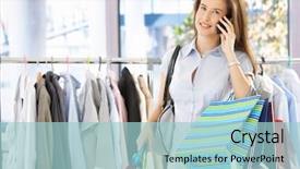  Presentation with call duty mobile - Audience pleasing PPT layouts consisting of electronic store - woman on mobile phone call backdrop and a light blue colored foreground