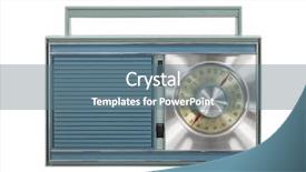  Presentation with transistor - Colorful slide deck enhanced with shuttle in hologram wireframe style backdrop and a black colored foreground