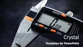  Presentation with electronic - Presentation consisting of electronic-vernier-caliper-close-up background and a wine colored foreground