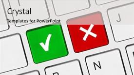  Presentation with electronic voting - PPT layouts consisting of electronic voting - computer keyboard with yes background and a light gray colored foreground