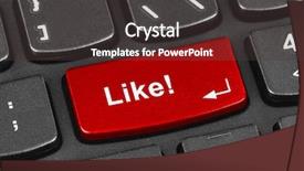  Presentation with computer keyboard and mouse - Presentation theme consisting of electronic voting - computer notebook keyboard background and a dark gray colored foreground