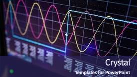  Presentation with electronic engineer - Audience pleasing theme consisting of electronics - digital oscilloscope is used backdrop and a navy blue colored foreground