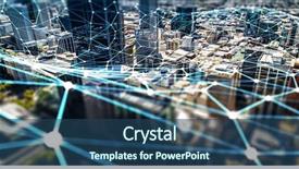  Presentation with social commerce - PPT layouts having electronics - e-commerce and social concept 3d background and a ocean colored foreground