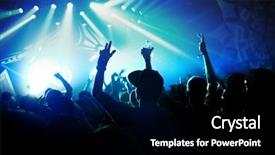  Presentation with electronics - Slide deck consisting of electronics - music concert background and a black colored foreground