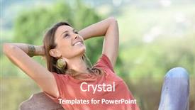  Presentation with electronics - Presentation design consisting of electronics garden - attractive young woman relaxing background and a coral colored foreground