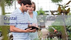  Presentation with digital electronics - Slide deck enhanced with electronics garden - customer using a digital tablet background and a lemonade colored foreground