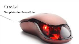  Presentation with computer - Slides with electronics instruments - modern computer mouse background and a  colored foreground