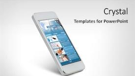  Presentation with mass media business technology internet - Cool new theme with electronics internet and mass media backdrop and a white colored foreground