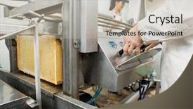  Presentation with plant extracts pharmacy - Cool new presentation theme with electronics process instrument - midsection of senior female beekeeper backdrop and a mint green colored foreground