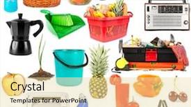  Presentation with collection agency - Cool new presentation with electronics screws - collection of many objects isolated backdrop and a blonde colored foreground