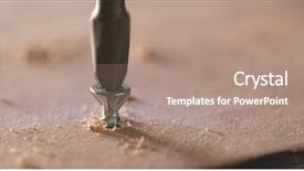  Presentation with craftsman - Presentation design with electronics screws - craftsman drives the screw background and a  colored foreground