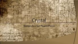  Presentation with physics circuit - Slides featuring electronics thesis - circuit diagram grunge background background and a  colored foreground